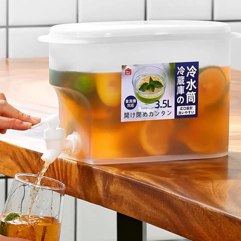 3 Liter Refrigerator Kettle with Faucet, Lemonade Drinkware Water Cooler, Ice Water Beverage Dispenser, Plastic Drink Dispenser For Refrigerator 3 Liter Refrigerator Kettle with Faucet, Lemonade Drinkware Water Cooler, Ice Water Beverage Dispenser, Plastic Drink Dispenser For Refrigerator